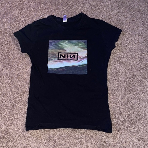 Tops - Black NIN T-Shirt
